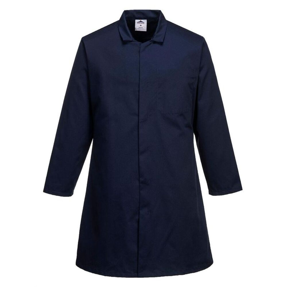 Portwest Mens Pocket Food Coat / Navy
